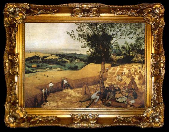 framed  Pieter Bruegel The harvest, ta009-2